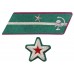 СТАРШИЙ ПОЛИТРУК, ВОЕНВРАЧ 3-го ранга, ВОЕНВЕТВРАЧ 3-го ранга, ВОЕННЫЙ ЮРИСТ 3-го РАНГА, петлицы и нарукавные знаки обр.1935/36 г.